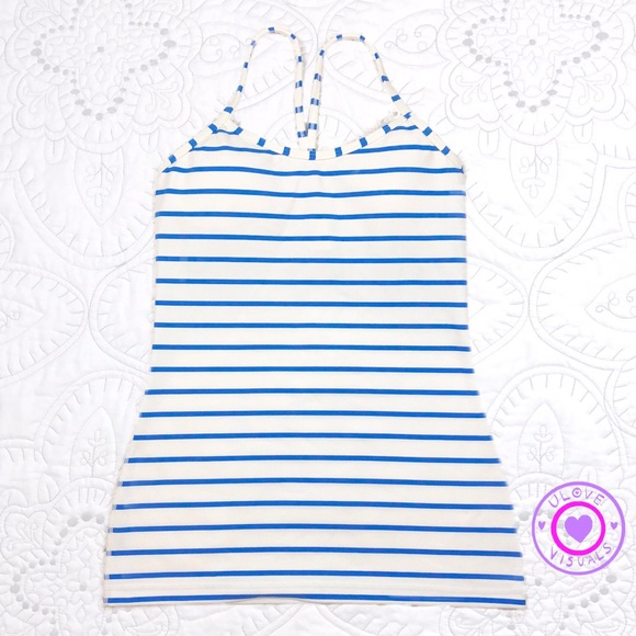 lululemon athletica Tops - Lululemon Power Y Tank Deauville Pipe Dream Blue